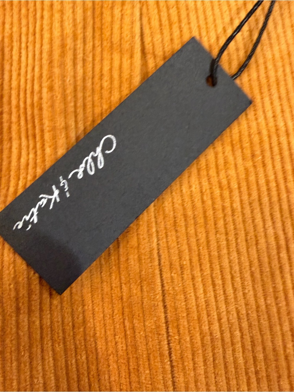 Chloe & Katie NWT Corduroy Button-Front Mini Skirt in Amber Orange Size Large - Picture 3 of 10